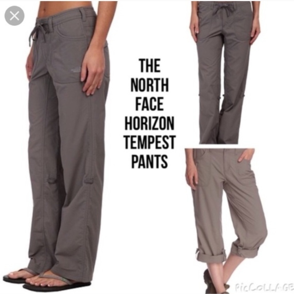 TNF // horizon tempest roll up pants grey